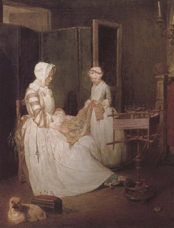 Jean Baptiste Simeon Chardin Hard-working mother France oil painting art